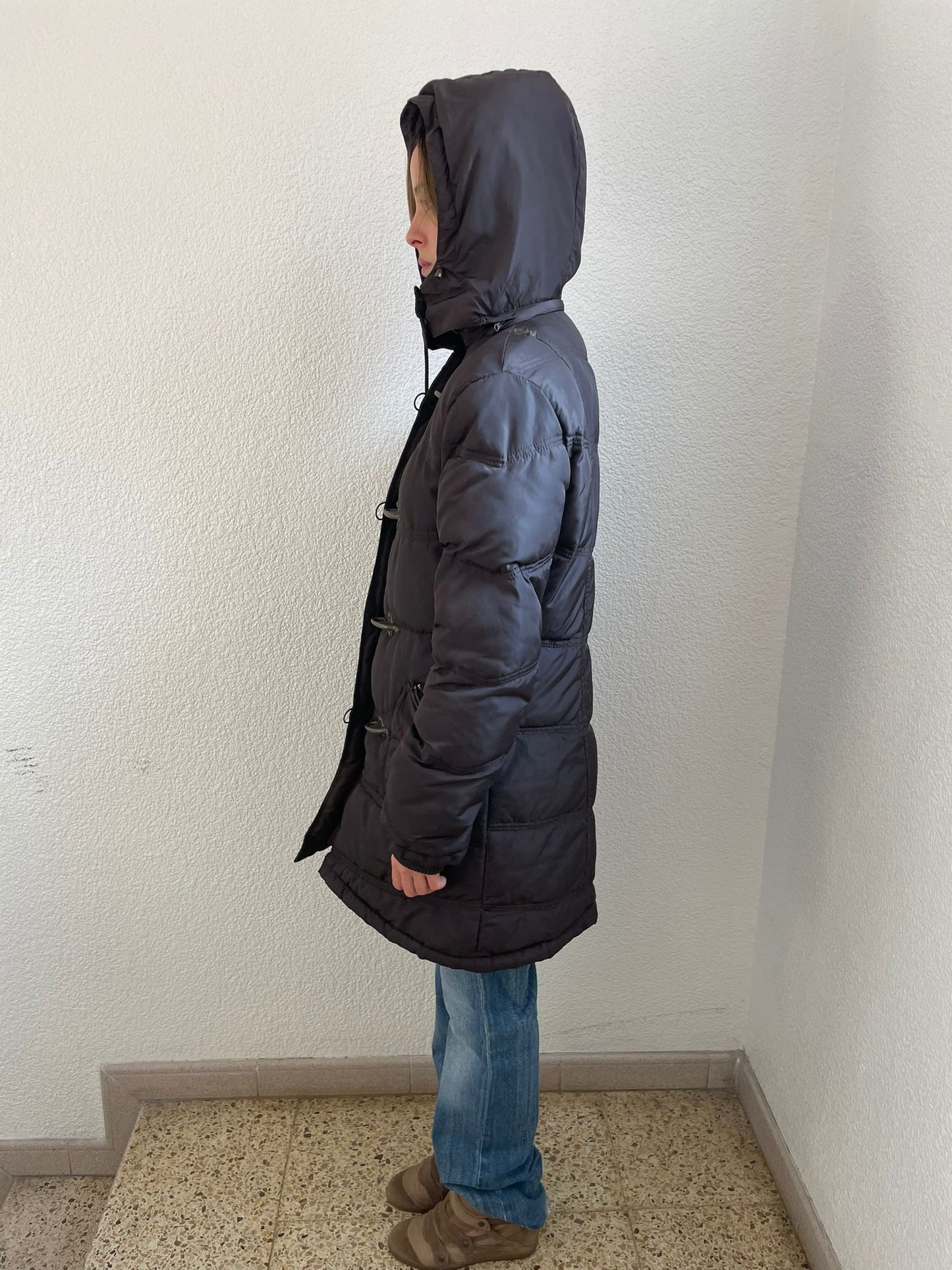 brown parka